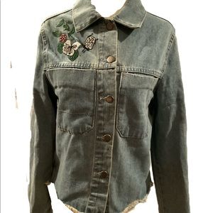 “H&M OFFICIAL COACHELLA COLLECTION “Embroidered Jean Jacket.